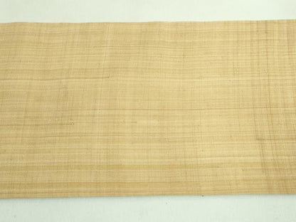 平和屋本店■極上　夏物　芭蕉布　手積み芭蕉糸100％　九寸名古屋帯　間道　証紙付き　逸品　未使用　DZAA7720kh5