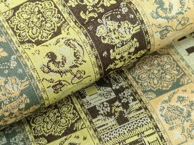 平和屋着物■極上　龍村美術織物　九寸開き名古屋帯　紅牙瑞錦　逸品　DZAA7723kh5