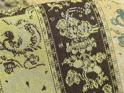 平和屋着物■極上　龍村美術織物　九寸開き名古屋帯　紅牙瑞錦　逸品　DZAA7723kh5