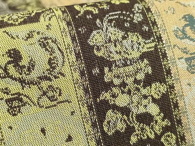 平和屋着物■極上　龍村美術織物　九寸開き名古屋帯　紅牙瑞錦　逸品　DZAA7723kh5