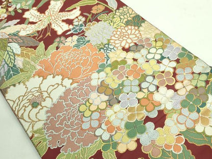 平和屋着物■極上　西陣　川島織物　つけ帯　加良錦　本金　逸品　DZAA7724kh5