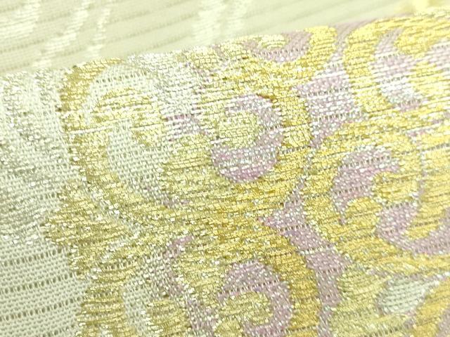 平和屋本店＊極上 夏物 西陣 川島織物 六通柄 本袋帯 正倉院花文 金銀糸 逸品 DZAA7732kh5