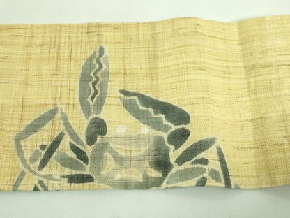 平和屋着物＊極上 夏物 洛楽人工房 玉蟲染 九寸名古屋帯 蟹 カニ 逸品 DZAA7769kh5