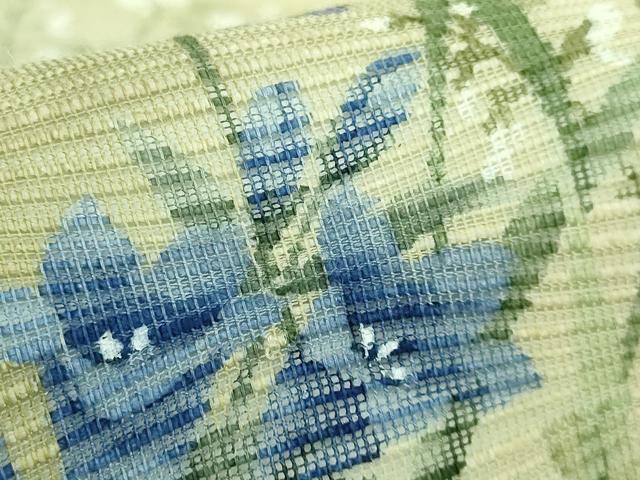 平和屋着物＊極上 夏物 九寸名古屋帯 手描き 草花文 逸品 DZAA7770kh5