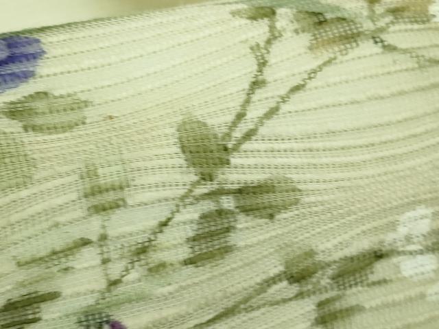 平和屋着物＊極上 夏物 九寸名古屋帯 手描き 草花文 逸品 DZAA7770kh5