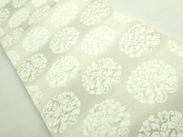平和屋着物●極上　西陣　大光織物謹製　六通柄袋帯　吉祥綴唐織　花丸文　金銀糸　証紙・反端付き　逸品　DZAA7782kh5