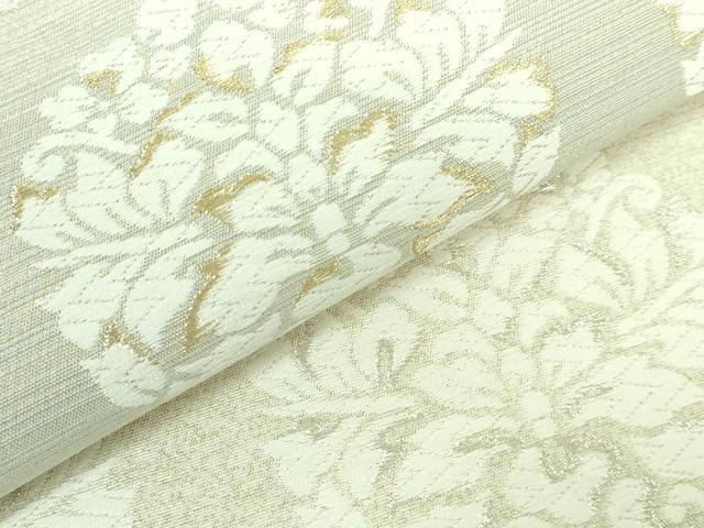 平和屋着物●極上　西陣　大光織物謹製　六通柄袋帯　吉祥綴唐織　花丸文　金銀糸　証紙・反端付き　逸品　DZAA7782kh5
