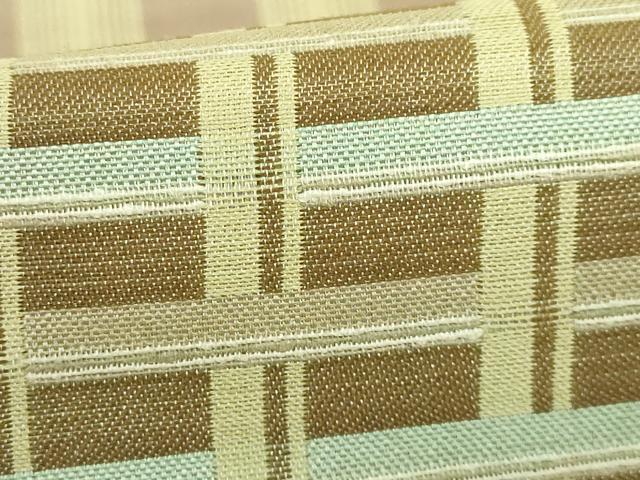 平和屋着物●極上　インド・アッサム　野蚕糸　手織　ムガシルク　六通柄袋帯　切嵌　証紙付き　逸品　DZAA7788kh5