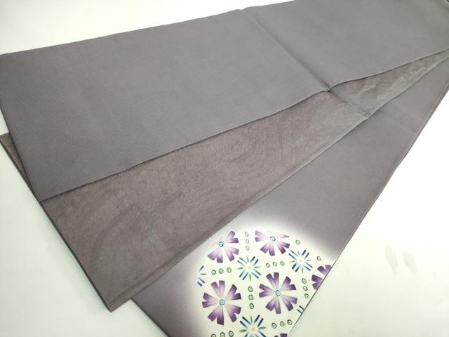 平和屋着物＊極上 夏物 太鼓柄袋帯 網目花文 銀彩 逸品 DZAA7791kh5
