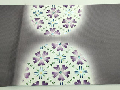 平和屋着物＊極上 夏物 太鼓柄袋帯 網目花文 銀彩 逸品 DZAA7791kh5