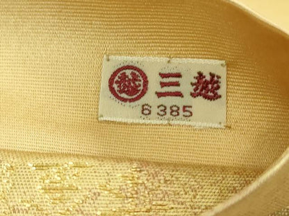 平和屋本店●極上 加賀友禅の巨匠 初代由水十久 西陣長嶋成織物 ながしま帯 太鼓柄袋帯 本金箔 三越扱い 上代58万 共箱付 逸品DZAA7794kh5