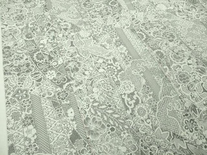 平和屋着物■極上　天目織　振袖　お召地　吉祥花文　逸品　DZAA7818kh5