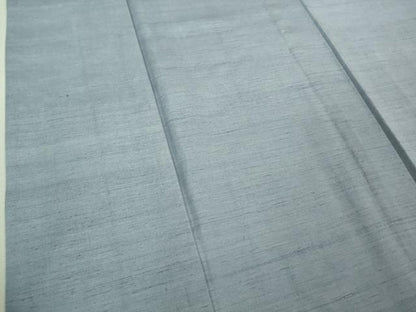 平和屋着物■極上　紬　単衣　色無地　ベイビーブルー色　逸品　未使用　DZAA7849kh5