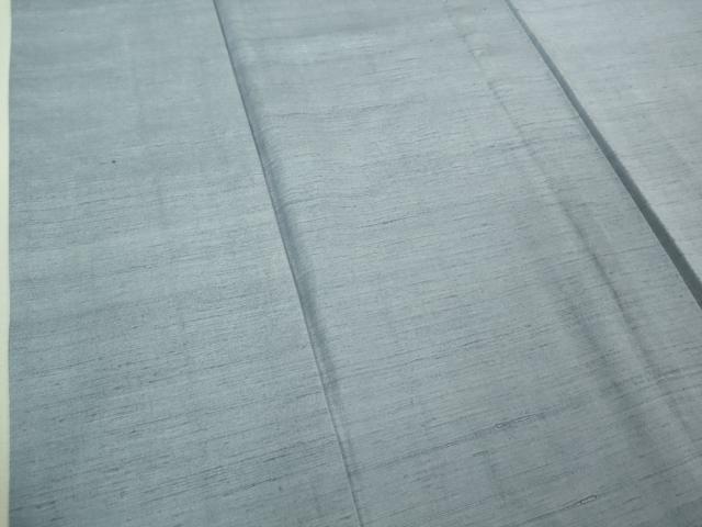 平和屋着物■極上　紬　単衣　色無地　ベイビーブルー色　逸品　未使用　DZAA7849kh5