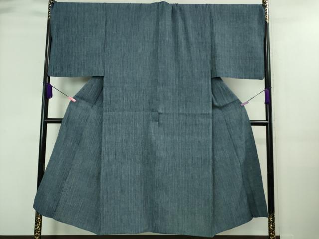 平和屋着物▽極上 男性 紬 単衣 キングサイズ 縞 逸品 DZAA7863kh5