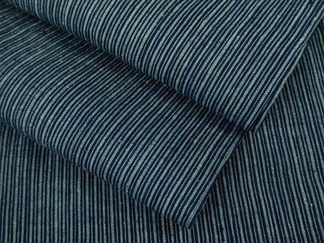 平和屋着物▽極上 男性 紬 単衣 キングサイズ 縞 逸品 DZAA7863kh5