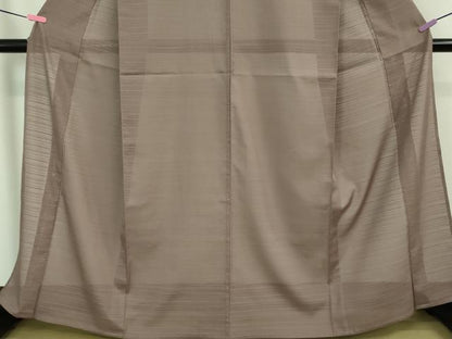 平和屋着物＊極上 夏物 洗える最高級着物 ＜英＞はなぶさ謹製 色無地 変わり絽 梅鼠色 逸品 DZAA7865kh5