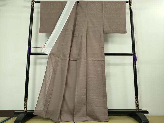 平和屋着物＊極上 夏物 洗える最高級着物 ＜英＞はなぶさ謹製 色無地 変わり絽 梅鼠色 逸品 DZAA7865kh5