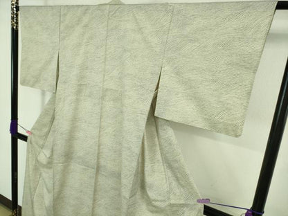 平和屋着物＊極上 夏物 洗える最高級着物 ＜英＞はなぶさ謹製 小紋 絽 立波文 逸品 DZAA7866kh5