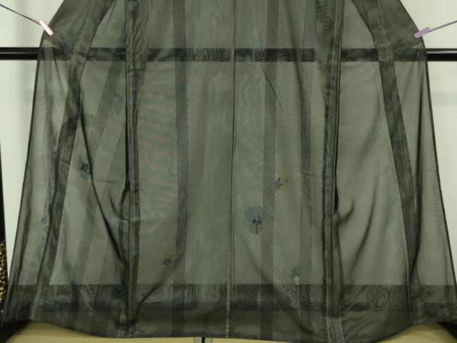 平和屋着物▽極上 訪問着 無双 紗袷 紗×紗 雪輪花文 黒地 逸品 DZAA7871kh5