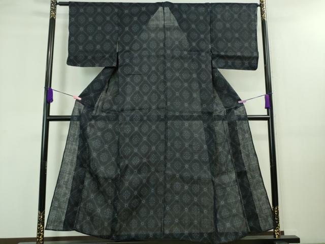 平和屋本店＊極上 夏物 重要無形文化財 本場宮古上布 菱文 苧麻 逸品 DZAA7881kh5