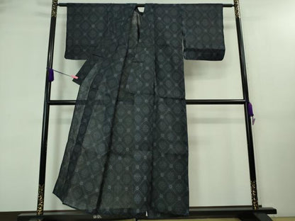 平和屋本店＊極上 夏物 重要無形文化財 本場宮古上布 菱文 苧麻 逸品 DZAA7881kh5