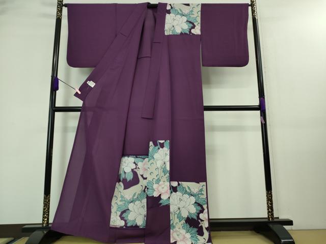 平和屋着物＊極上 夏物 撫松庵 訪問着 花鳥文 セオアルファ 洗える着物 逸品 DZAA7883kh5