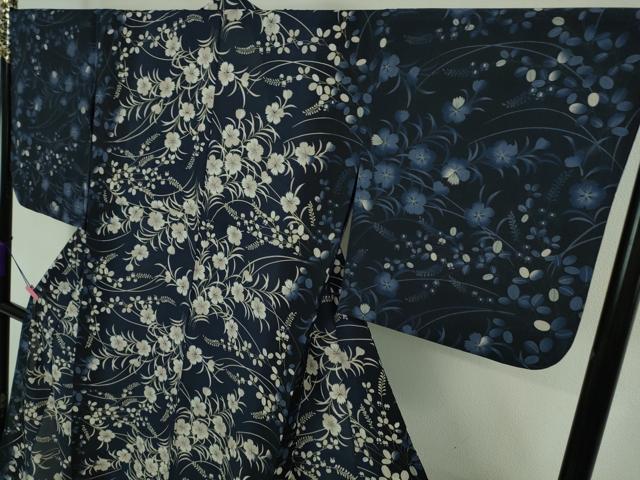 平和屋着物＊極上 夏物 撫松庵 訪問着 秋草文 セオアルファ 洗える着物 逸品 DZAA7887kh5