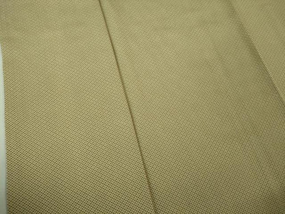 平和屋着物●極上 江戸小紋 菱文 白橡色×媚茶色 逸品 DZAA7911kh5