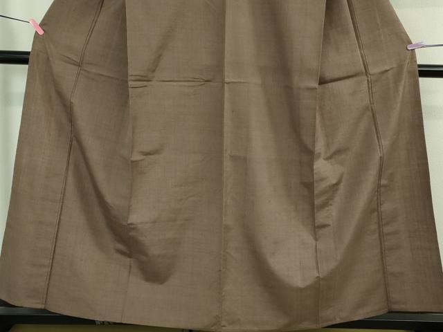平和屋着物▽極上 越後小千谷地織紬 単衣 まわた 草木染 色無地 鴇浅葱色 証紙付き 逸品 未使用 DZAA7936kh5