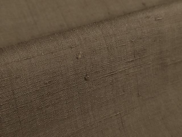 平和屋着物▽極上 越後小千谷地織紬 単衣 まわた 草木染 色無地 鴇浅葱色 証紙付き 逸品 未使用 DZAA7936kh5