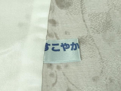 平和屋着物▽極上　小紋　単衣　お召地　南天蔦の葉　金彩　逸品　未使用　DZAA7941kh5