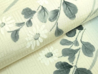 平和屋着物＊極上 夏物 九寸名古屋帯 手描き 枝花文 逸品 DZAA7959kh5