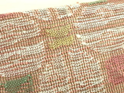 平和屋着物＊極上 夏物 1854年創業 帯屋捨松 八寸名古屋帯 亀甲花文 逸品 DZAA7965kh5
