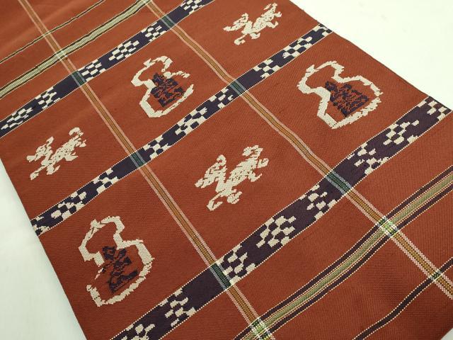 平和屋着物■極上　太鼓柄　本袋帯　龍村平蔵柄　甲比丹仙瓢　逸品　DZAA7970kh5