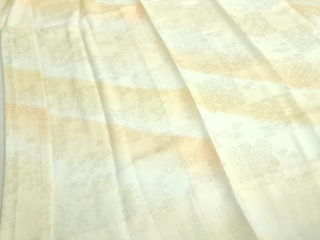 平和屋着物●上質な長襦袢　袷　草花地紋　暈し染め　さが美扱い　逸品　DZAA8023kh5