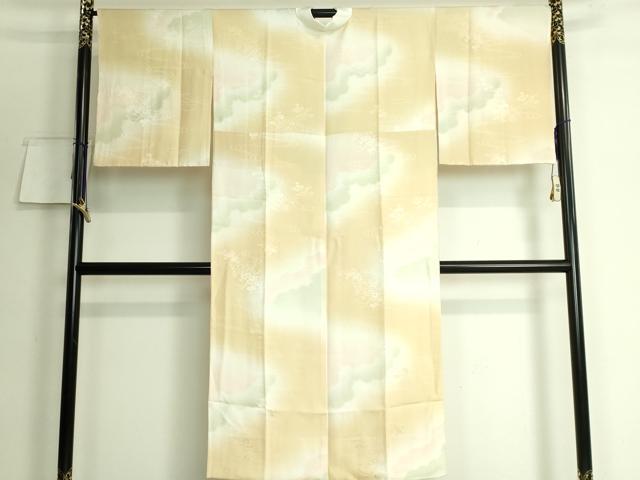 平和屋着物■上質な長襦袢　袷　流水草花地紋　暈し染め　逸品　DZAA8028kh5