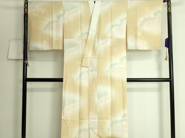 平和屋着物■上質な長襦袢　袷　流水草花地紋　暈し染め　逸品　DZAA8028kh5
