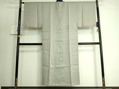平和屋着物＊極上 夏物 男性 長襦袢 小千谷 利休茶色 麻 逸品 DZAA8037kh5