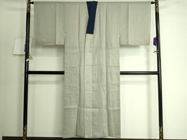 平和屋着物＊極上 夏物 男性 長襦袢 小千谷 利休茶色 麻 逸品 DZAA8037kh5