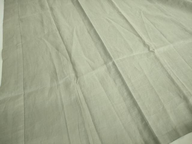 平和屋着物＊極上 夏物 男性 長襦袢 小千谷 利休茶色 麻 逸品 DZAA8037kh5