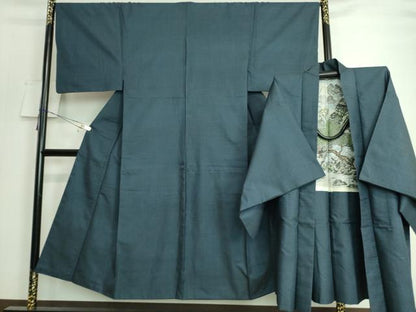 平和屋着物■極上 男性 本場大島紬 アンサンブル 長羽織 100亀甲 総詰め 逸品 DZAA8055kh5