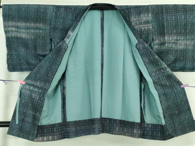 平和屋着物▽極上 道行コート 紗袷 スリーシーズン 春夏秋 塵除け レース 逸品 未使用 DZAA8060kh5