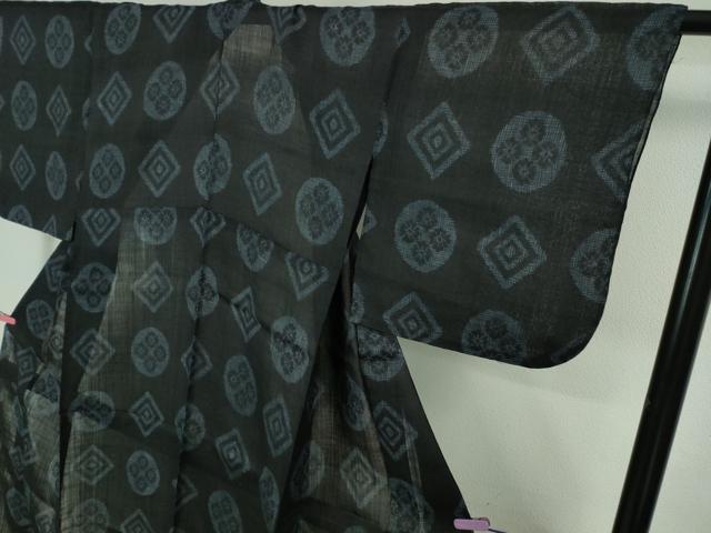 平和屋本店＊極上 夏物 重要無形文化財 本場宮古上布 苧麻 菱 丸文 逸品 DZAA8093kh5