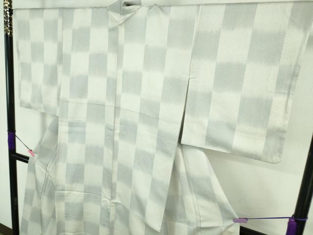 平和屋着物●極上 京都・西陣 織元ブランド 秦流舎 京都弓月 YUZUKI byshinryusha お召 市松文様 逸品 DZAA8096kh5