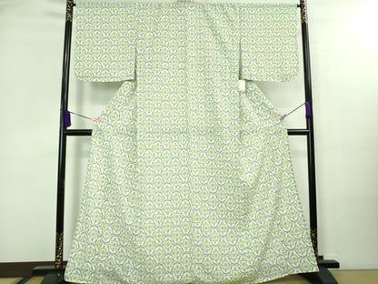 平和屋着物∴極上 夏物 撫松庵 小紋・浴衣兼用 セオアルファ 立涌文 洗える着物 逸品 未使用 DZAA8099kh5