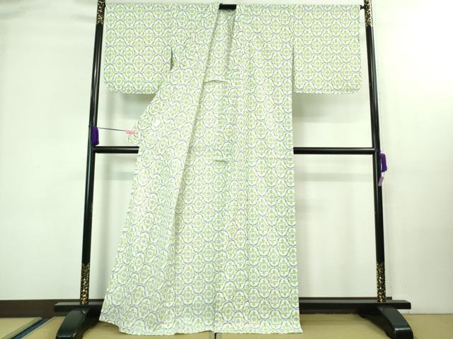 平和屋着物∴極上 夏物 撫松庵 小紋・浴衣兼用 セオアルファ 立涌文 洗える着物 逸品 未使用 DZAA8099kh5