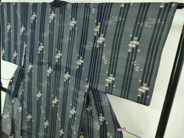 平和屋着物■極上　夏物　本場琉球絣　夏琉球　逸品　DZAA8103kh5