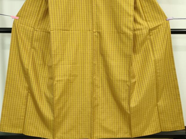 平和屋着物●極上　本場黄八丈　まるまなこ　紬　間道　逸品　未使用　DZAA8112kh5