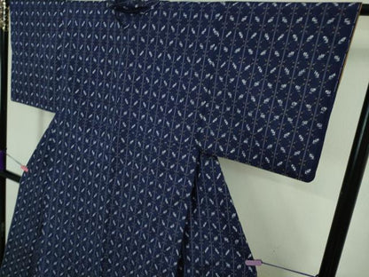 平和屋本店■極上　本場琉球紬　花織　三越扱い　反端付き　逸品　未使用　DZAA8125kh5